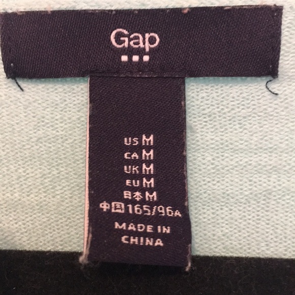 Long sleeve, aqua Gap sweater. Medium. - Picture 2 of 5